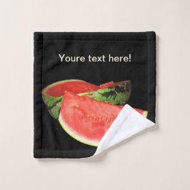 Rode watermeloen washandje