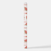 Rode watermeloenen, harten, strepen, zomerpatroon iPhone hoesje (Rechterkant)