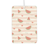 Rode watermeloenen, harten, strepen, zomerpatroon luchtverfrisser (Voorkant)