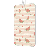 Rode watermeloenen, harten, strepen, zomerpatroon luchtverfrisser (Links)