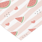 Rode watermeloenen, harten, strepen, zomerpatroon medium tafelloper (Hoek)