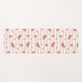 Rode watermeloenen, harten, strepen, zomerpatroon yogamat (Voorkant (horizontaal))