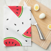 Rode watermeloenen ontwerpen keukenhanddoek. theedoek (Quarter Fold)