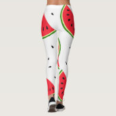 Rode watermeloenen patroon leggings (Achterkant)