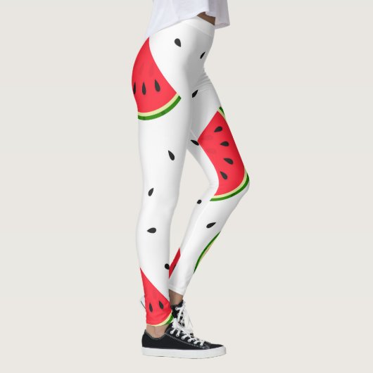 Rode watermeloenen patroon leggings (Rechts)