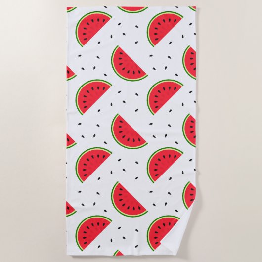 Rode watermeloenen strandlaken (Voorkant)