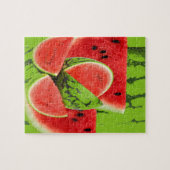 RODE WATERMELON GREEN ART LEGPUZZEL (Horizontaal)