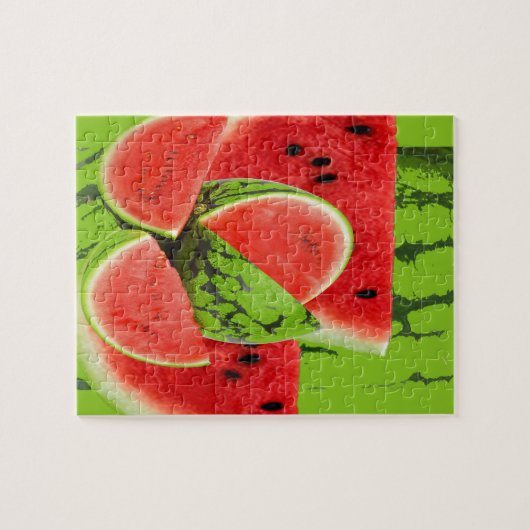 RODE WATERMELON GREEN ART LEGPUZZEL (Horizontaal)
