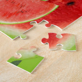 RODE WATERMELON GREEN ART LEGPUZZEL (Zijkant)