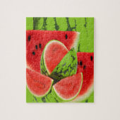 RODE WATERMELON GREEN ART LEGPUZZEL (Verticaal)
