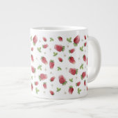 Rode Waterverf aardbeien Grote Koffiekop (Voorkant rechts)