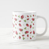 Rode Waterverf aardbeien Grote Koffiekop (Rechts)