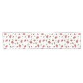 Rode Waterverf aardbeien Korte Tafelloper (Horizontaal)