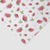 Rode Waterverf aardbeien Tissuepapier (Detail)