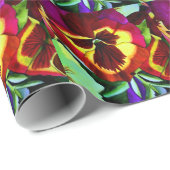 Rode waterverf bloem cadeaupapier (Rol Hoek)