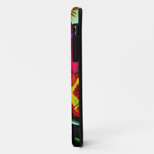 Rode waterverf bloem Case-Mate iPhone case (Achterkant/links)