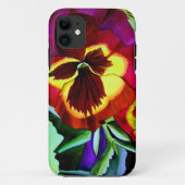 Rode waterverf bloem Case-Mate iPhone case (Achterkant)