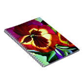 Rode waterverf bloem notitieboek (Rechterzijde)