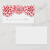 Rode Waterverf Chrysanthemum Plaatskaarten Plaatskaartje (Voorkant / Achterkant)