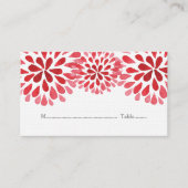 Rode Waterverf Chrysanthemum Plaatskaarten Plaatskaartje (Voorkant)
