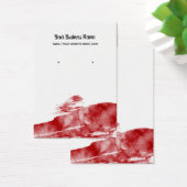 Rode Waterverf die beeldschermkaarten verdient Visitekaartje (Bureau)
