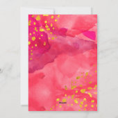 Rode Waterverf en gouden geloof | Foto Feestdagenkaart (Achterkant)