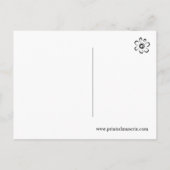 Rode Waterverf en grijze of zilverglitter Mandala Briefkaart (Achterkant)