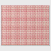 Rode Waterverf Gingham Cadeaupapier (Vlak)