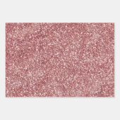 Rode Waterverf Glitter & Hearts Inpakpapier Vel (Voorkant 2)