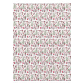 Rode Waterverf Hand geschilderde kerstelementen Tafelkleed (Voorkant)