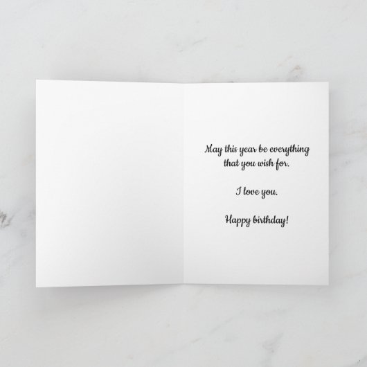 Rode Waterverf Hart 37e Verjaardag Kaart (Binnen)