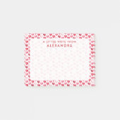 Rode waterverf hart post-it® notes (Voorkant)