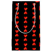 Rode waterverf harten Valentijnsdag. Klein Cadeauzakje (Voorkant)