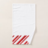 Rode Waterverf Kandrietstropen Bad Handdoek (Handdoek)