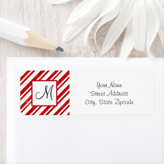 Rode Waterverf Kandrietstropen Etiket (Insitu)