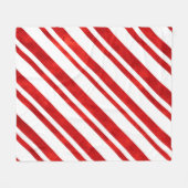 Rode Waterverf Kandrietstropen Fleece Deken (Voorkant (Horizontaal))