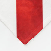 Rode Waterverf Kandrietstropen Fleece Deken (Hoek)