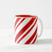 Rode Waterverf Kandrietstropen Tweekleurige Koffiemok (Voorkant rechts)