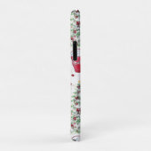 Rode Waterverf Kerst Muzieknoten Case-Mate iPhone Case (Achterkant/rechts)