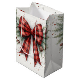Rode Waterverf Kerstboog Cadeautas
