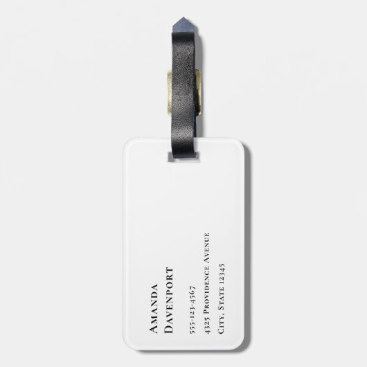 Rode Waterverf klaprozen in een veld Bagagelabel (Achterkant verticaal)