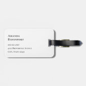 Rode Waterverf klaprozen in een veld Bagagelabel (Achterkant horizontaal)