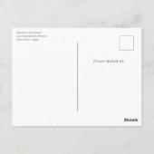 Rode Waterverf klaprozen in een veld Briefkaart (Achterkant)