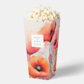 Rode Waterverf klaprozen in een veld bruiloft Bedankdoosjes (Popped)