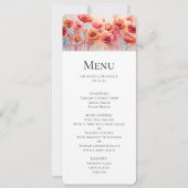 Rode Waterverf klaprozen in een veld bruiloft Kaart (Voorkant)