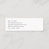 Rode Waterverf klaprozen in een veld Mini Visitekaartje (Achterkant)