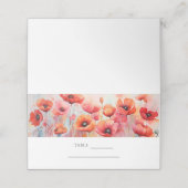 Rode Waterverf klaprozen in een veld Plaatskaartje (Buitenkant ongevouwen)