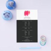 Rode Waterverf Makeup Artistische stalen Flyer (Enkel)
