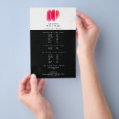 Rode Waterverf Makeup Artistische stalen Flyer (Hand)