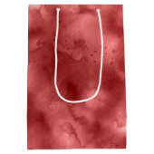 Rode Waterverf Medium Cadeauzakje (Achterkant)
